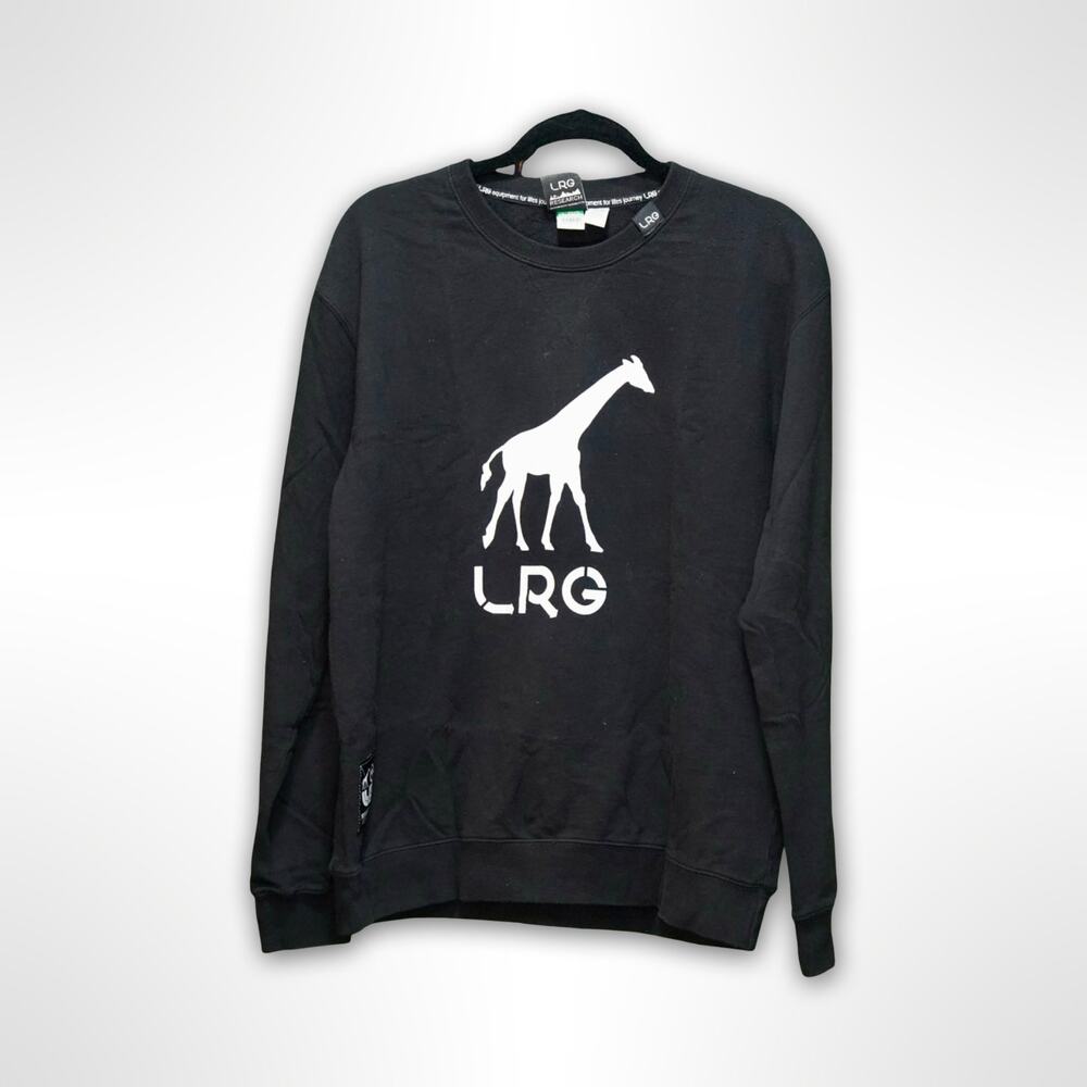 LRG Black Crewneck Sweater - Men's Medium - Excellent